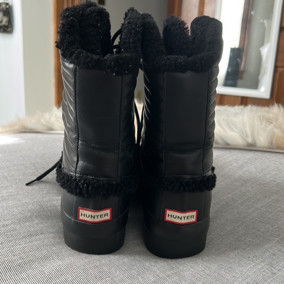 Black hunter Sherpa lined boots - Picture 3 of 11